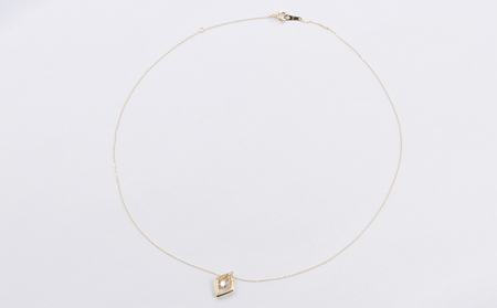 K18YG　天然ダイヤモンド　ネックレス　0.20ct【N17369B】
