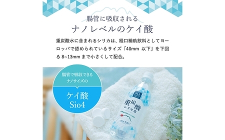 【12ヶ月定期便】「 ケイ素 （ シリカ ）」配合！ 重炭酸シリカ水 500ml×24本入 計288本