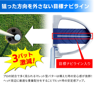 LAROUGE（ラルージュ） PT01Mマレット型パター  左打ち用