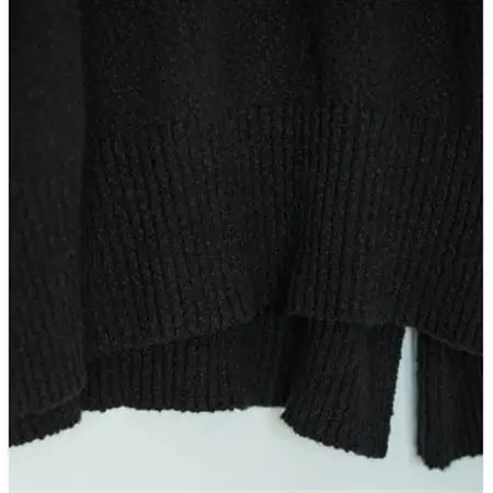 【ezu】monochrome sweater black /コットン100%◆黒◆Mサイズ【1720353】