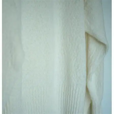 【ezu】monochrome sweater white /コットン100%◆高級◆白◆Lサイズ【1720356】