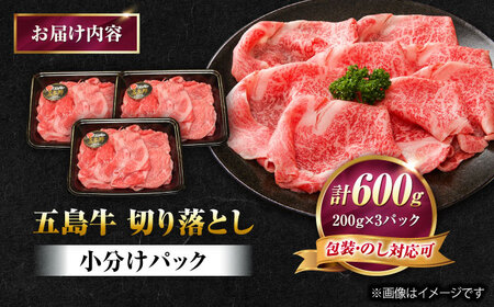 五島牛 切り落とし 600g（200g×3P）五島市/meat shop FUKU[PHF013]