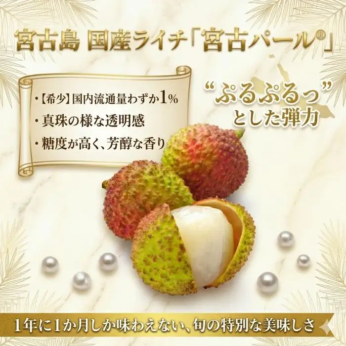 宮古島　国産ライチ 「宮古パール®」（9粒）(PF01)