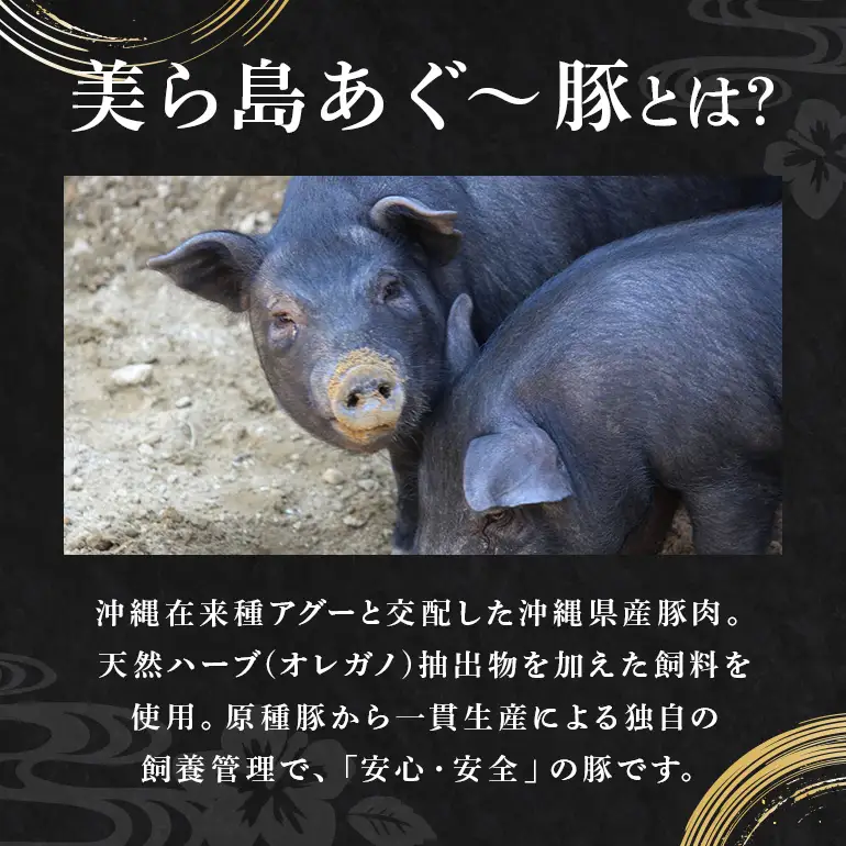 生ハム 計 350g (70g×5パック) あぐー 豚肉 61-28