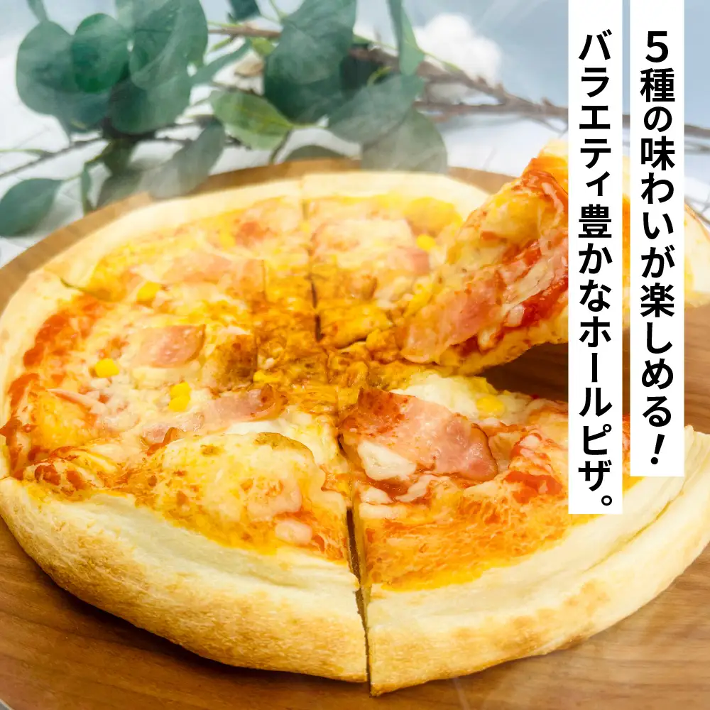 冷凍ホールピザ 5枚セット ピザ 冷凍 洋食 バラエティーピザ バラエティーセット 冷凍ピザ マルゲリータ クワトロチーズ バジル ポテトベーコン 明太子