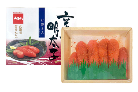 やまか 辛子明太子【やまか/紅艶美人】低温熟成（200g×1P）めんたいこ 少量 小分け 海鮮 魚介 魚卵 ごはんのお供 人気 送料無料 北海道グルメ R005-044