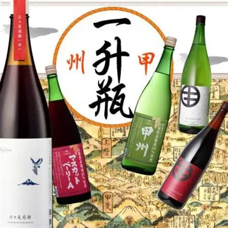 山梨の一升瓶ワイン 5本セット【配送不可地域：離島】【1707222】