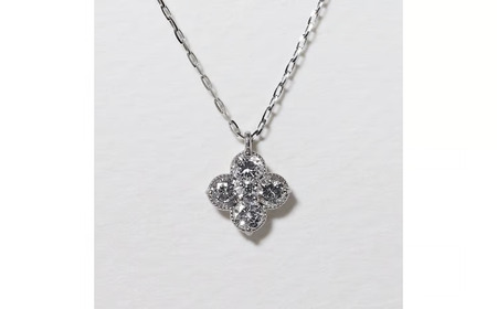 プラチナ 0.50ct フラワーダイヤモンドペンダント 山梨県 甲斐市 BQ-179