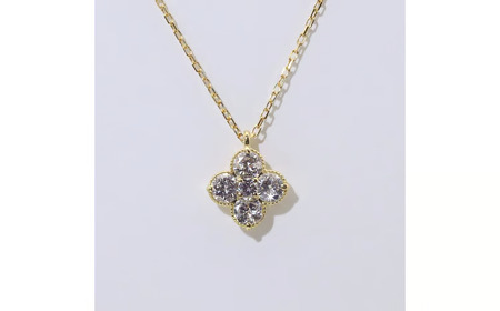 K18 0.50ct フラワーダイヤモンドペンダント 山梨県 甲斐市 BQ-180