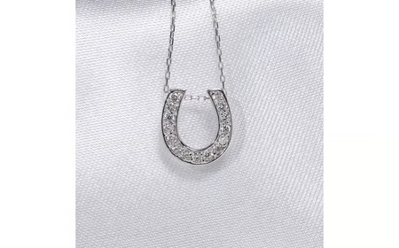 プラチナ 0.12ct 馬蹄ダイヤモンドペンダント 山梨県 甲斐市 BQ-181