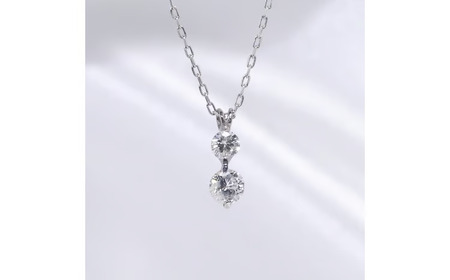 プラチナ 0.15ct 2石ダイヤモンドペンダント 山梨県 甲斐市 BQ-183