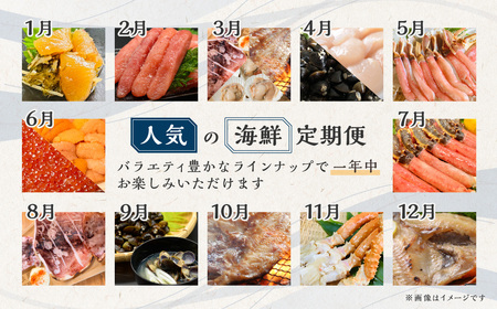 【発送月固定定期便】かにやの人気のプレミア海鮮グルメ定期便 網走自慢をお届け全12回 ABAO125