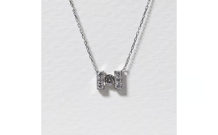プラチナ 0.15ct H字ネックレス 山梨県 甲斐市 BQ-191 