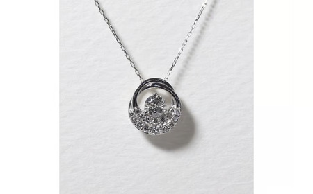 プラチナ 0.25ct 丸型デザインペンダント 山梨県 甲斐市 BQ-193