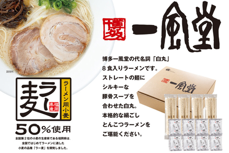 ラーメン 一風堂 とんこつラーメン 白丸 ラー麦麺 スープ 6食 セット [地域商社ふるさぽ 福岡県 筑紫野市 21761445]