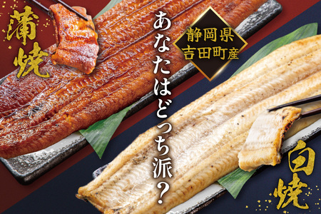 うなぎ 国産 静岡 うなぎ蒲焼 白焼 各130g 以上 各 1尾 計 2尾 タレ 山椒 付き [大井川うなぎ 静岡県 吉田町 22424701 ]