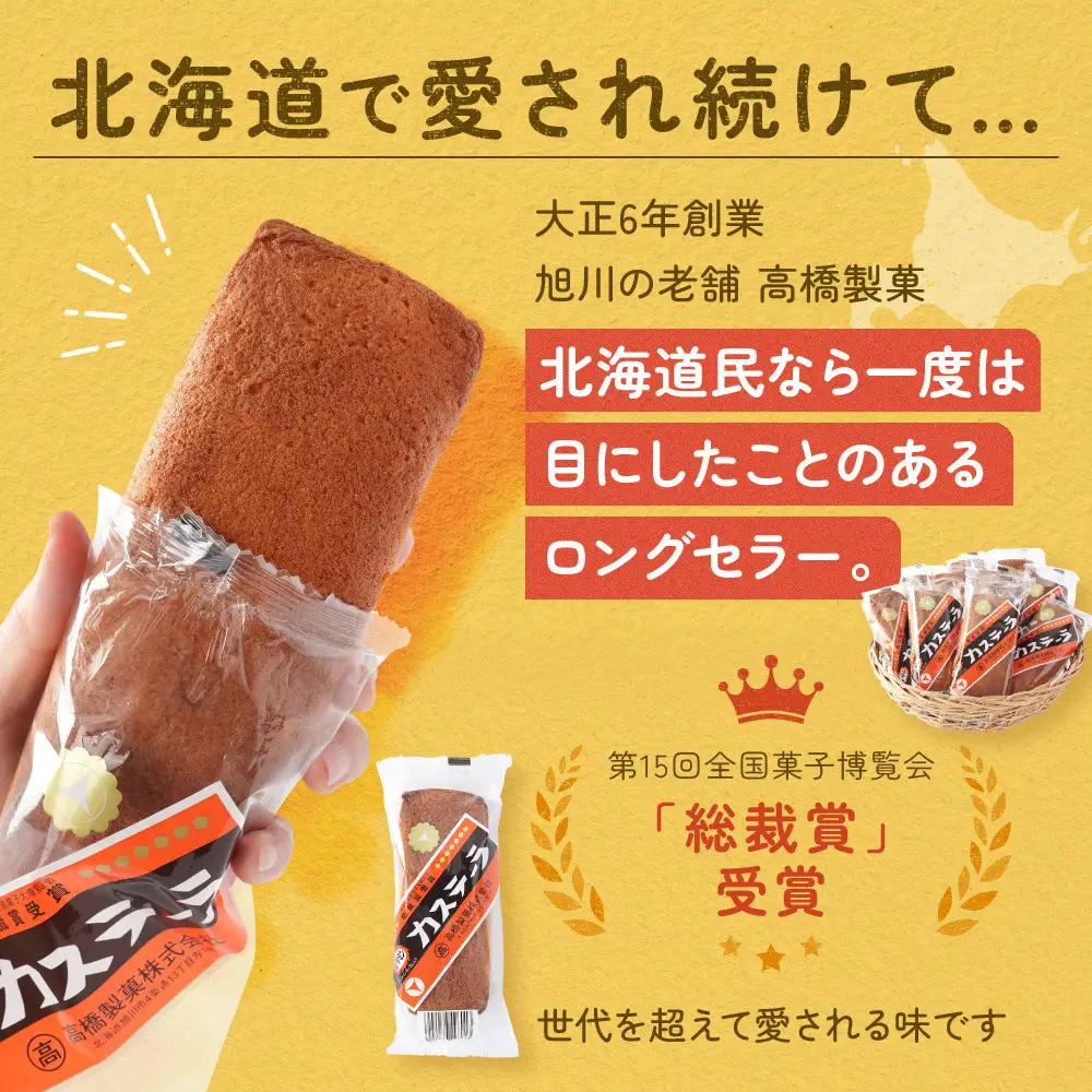 【お試し】北海道ご当地お菓子 ビタミンカステーラ10本 カステラ _05671