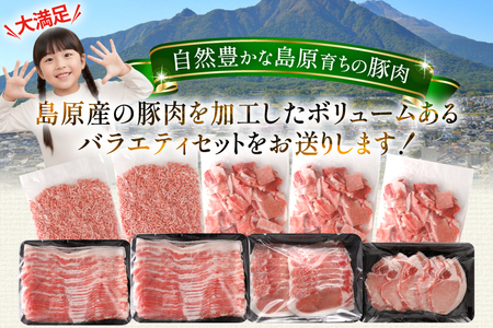 AJ666 島原育ちの豚肉セット 計4.5kg 