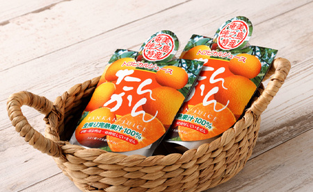 天城町産  生搾り完熟果汁100％ 宝果樹園 ミニタンカンジュース 8本セット（200ml×8本） 合計約1.6L タンカン 果汁飲料 たんかん 果汁100％ ジュース 飲み物 ドリンク 果物 くだもの セット 九州 鹿児島県 天城町 常温