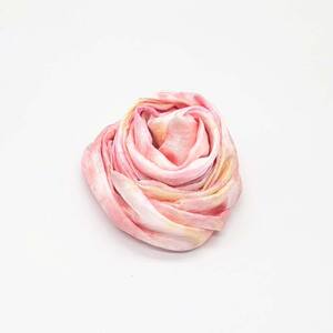 川俣シルク羽二重ストール 花見山（ピンク）  FAF-0070
