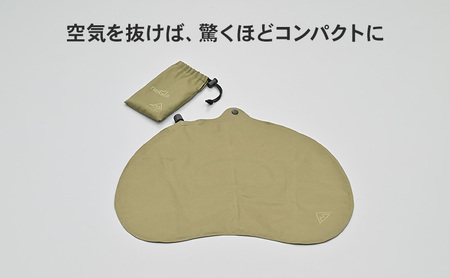 エアピロー＋ 枕 キャンプ ツーリング ソロキャンプ テント泊 専用マット スナップボタン 連結 コンパクト 静岡県 森町