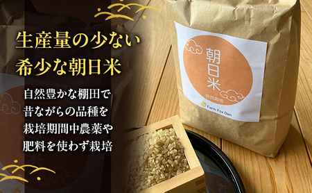 先行受付 自然栽培 農薬不使用 肥料不使用 ホタル舞う里山の棚田米 玄米4kg 令和8年産 朝日2kg×2袋