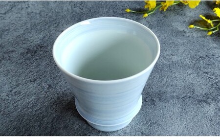 有田焼 至高の焼酎グラス 絹糸【松尾陶器】酒器 焼酎グラス グラス お酒 食器 器 うつわ 磁器 陶磁器 コップ カップ 呉須 A15-381