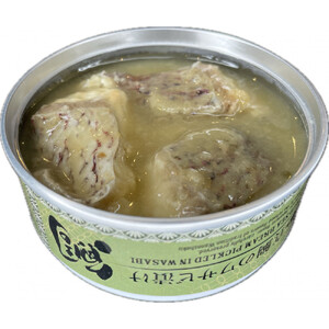 真鯛のワサビ漬け缶詰と日本酒セット