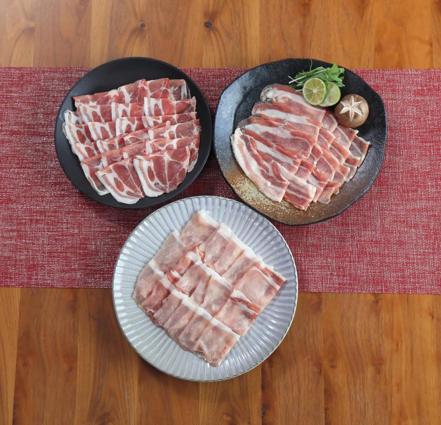 元気豚　しゃぶしゃぶ肉3種セット(1.8kg)_肉 しゃぶしゃぶ 豚肉 豚しゃぶ_【配送不可地域：離島・沖縄県】 TAKB043