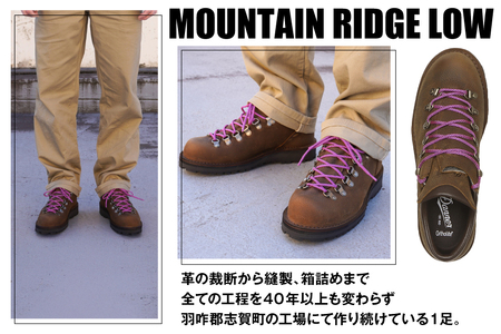 DANNER 紳士靴 マウントリッヂ ロー BROWN ブラウン【27.0cm】 [STUMPTOWN渋谷店 石川県 志賀町 sk17jkf70291-6]