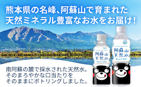 【定期便2ヶ月】熊本のおいしいお水 阿蘇山天然水 330ml×24本（1ケース）（共通返礼品・御船町） - 飲料水 ミネラルウォーター 軟水 防災 備蓄 ローリングストック【価格改定】