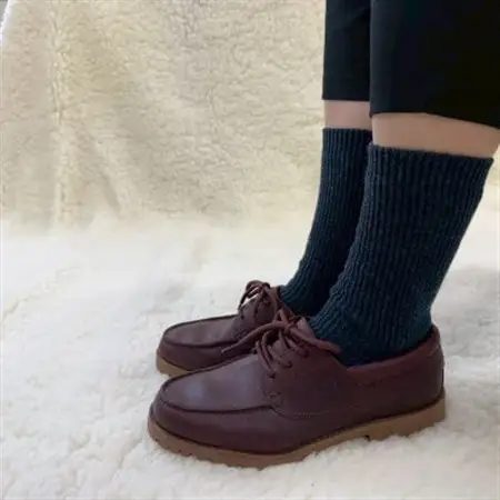 FREE FIT 快適ウールソックス (カラー:デニム) サイズ:22～27cm【1691793】