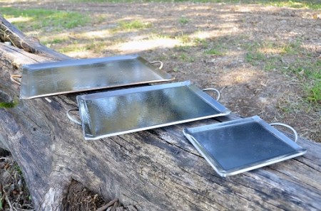 バーベキュー用 極厚鉄板 1人用 （約210mm×170mm） | カナメ工業 鉄板 ソロキャンプ ソロキャン キャンプ アウトドア BBQ M12S118