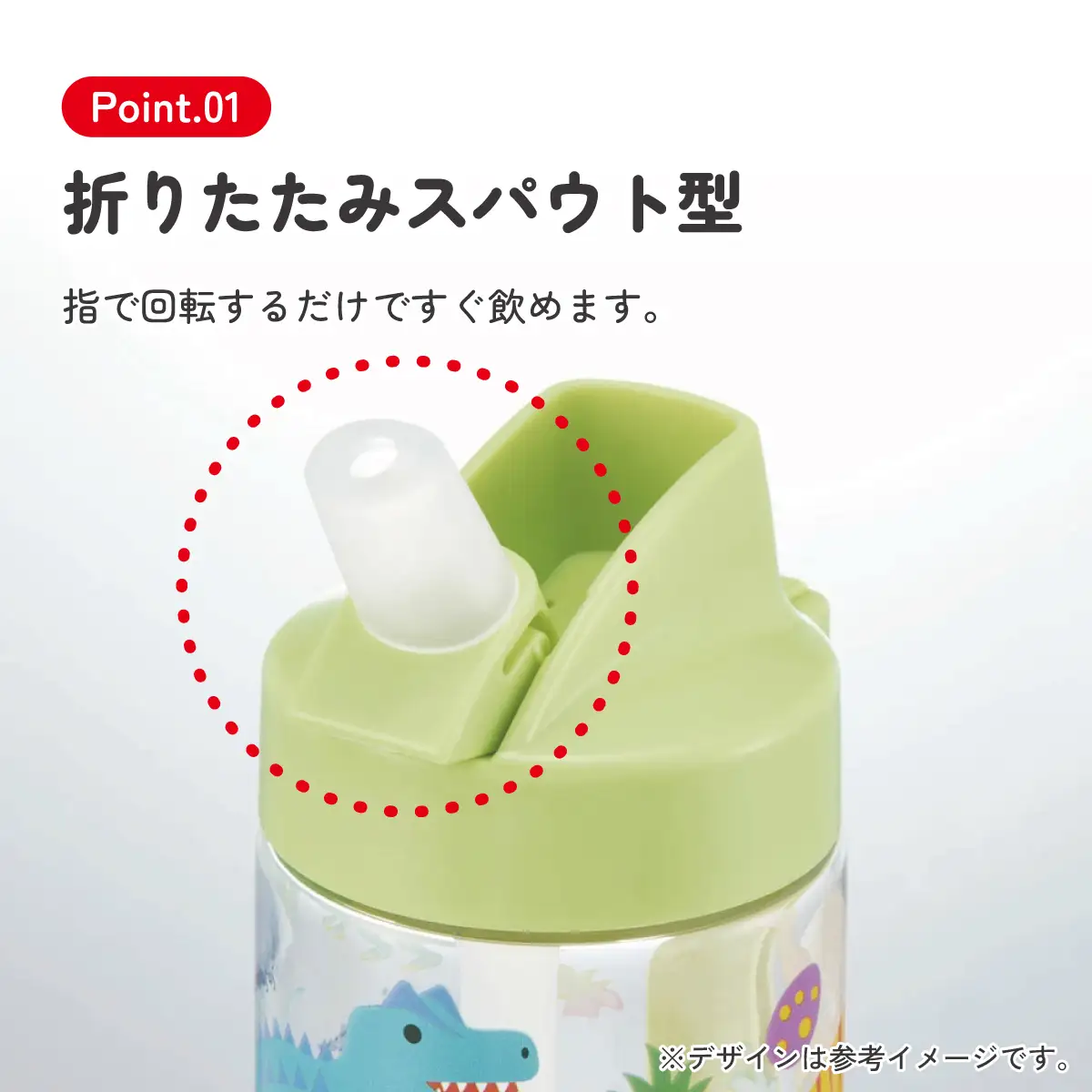 スパウト型 ストロー ボトル 水筒 500ml PSTB5 ディノサウルス 恐竜 ダイナソー 奈良県奈良市 skt021 スケーター 669064