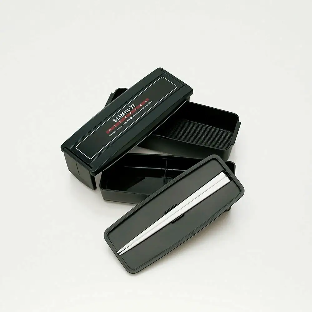 スリム お弁当箱２段 総容量760ml・18cm箸付き 日本製 PCS45T スリムフィット　skt120 127977