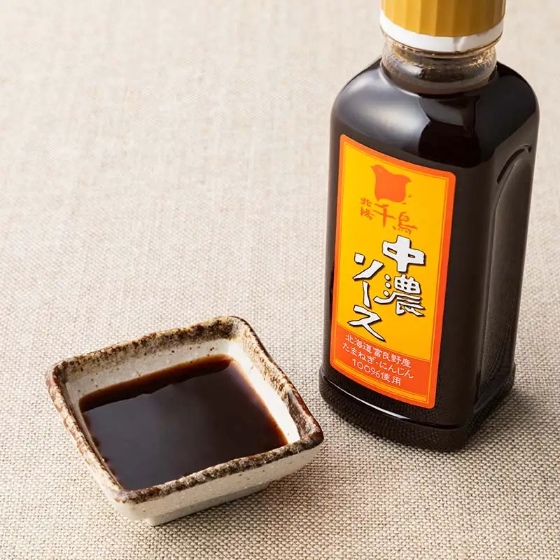 北陽千鳥ソース 中濃ソース 300ml 5本 国産 玉ねぎ・人参・りんご使用！ 調味料 ソース 揚げ物 とんかつ コロッケ 家庭用 自宅用 栃木県 足利市  F7Z-1844