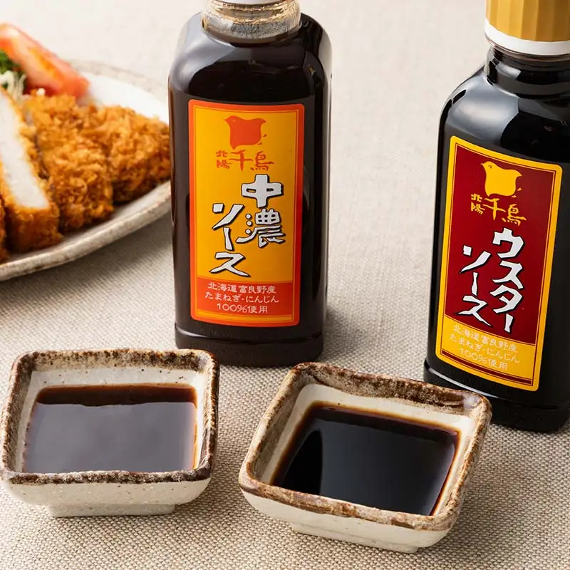 北陽千鳥ソース 2種8本セット(中濃ソース300ml×4・ウスターソース300ml×4) 調味料 ソース 揚げ物 とんかつ コロッケ 家庭用 自宅用 栃木県 足利市  F7Z-1864