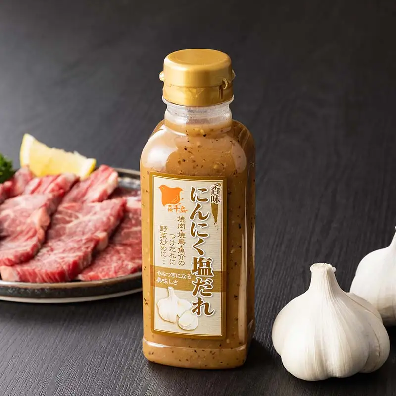 北陽千鳥ソース にんにくだれ 2種6本セット（にんにく塩だれ320g×3・にんにくソース300ml×3） 調味料 万能調味料 たれ つけだれ 大蒜 にんにく ニンニク 焼肉 肉 野菜炒め 自宅用 家庭用 栃木県 足利市  F7Z-1899