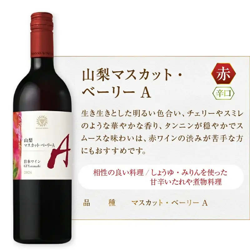 ワイン マンズワイン GI Yamanashi【山梨 マスカット・ベーリーA・山梨 甲州】2本セット（MG）B14-678