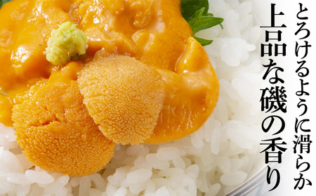 【期間限定】稚内の厳選ムラサキウニ 生パック 獲れたて即日発送! 100g×1パック