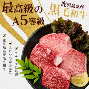 【父の日ギフト】希少部位 ヒウチ＆イチボ A5等級鹿児島県産黒毛和牛食べ比べステーキ カミチク IB112-009f