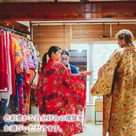 【OKINAWA KIMONO家】琉装着付け体験3時間レンタル《大人1名様プラン》【1701421】