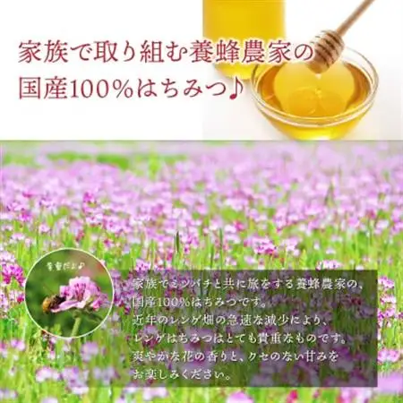 純粋国産100%レンゲ蜂蜜1.2kg【1185862】