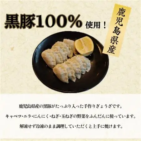 黒豚100%ギョウザ(10個入×8パック)【配送不可地域：離島】【1718869】