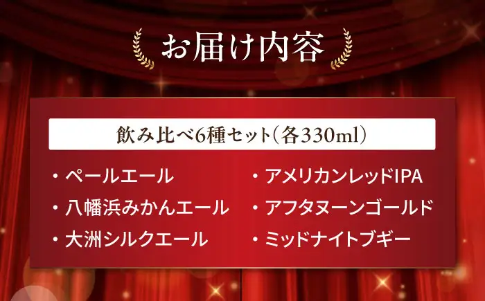 クラフトビール 飲み比べ6種セット 計6本　愛媛県大洲市/株式会社　アライ[AGAY065]