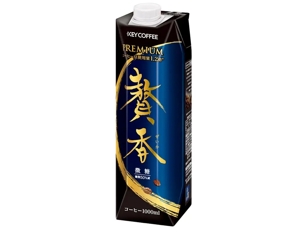 キーコーヒー まろやか仕立て 贅香 微糖 1リットル×12本 [h146]