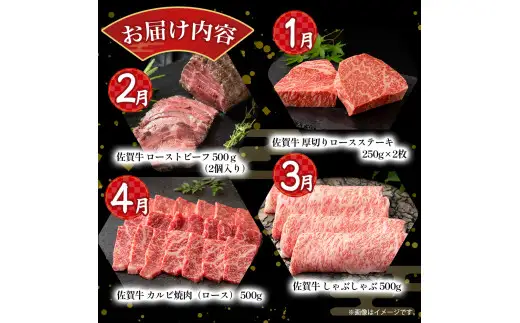 X8x1 佐賀牛 毎月プレミアム定期便 12回コース 定期便 12ヶ月 ロースステーキ ローストビーフ しゃぶしゃぶ カルビ焼肉 ロース ハンバーグ モモブロック 赤身 モモ ロースブロック すき焼き ステーキ カルビ 焼肉 ブロック 国産牛 和牛 ブランド牛 牛肉 肉 高級 人気 おすすめ 佐賀県 太良町 
