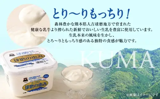 とろ～り食感！！球磨の恵みヨーグルト 加糖タイプ 2kg（1kg×2パック） ヨーグルト 加糖 とろり食感 健康 牛乳 自然豊か 乳製品