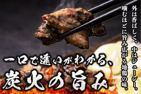 みやざき地頭鶏 絶品炭火焼 120g×7P 冷凍｜鶏肉 地鶏 炭火焼 備長炭 焼き鳥 晩酌 おかず 惣菜 ムネ肉 モモ肉 郷土料理 じとっこ 興洋開発株式会社 宮崎県 諸塚村 KY-01
