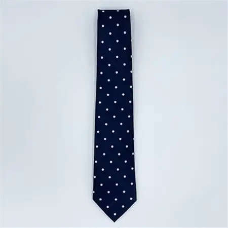 クラバットユキジ製ネクタイ(ネイビー・ドット)_装飾品・工芸品 ネクタイ・ベルト 服飾小物 _【1073260】